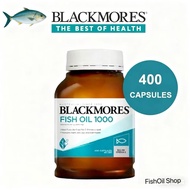 Blackmores Fish Oil 1000mg Omega-3 400s แบล็คมอร์ส น้ำมันปลา จากออสเตรเลีย Omega Mini Double Concent