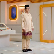 PLUS SIZE - Baju Melayu Teluk Belanga Bulan Bintang 2026 (NEW) - Tema Hitam / Kuning / Putih