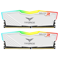 TEAMGROUP 十銓 T-FORCE Delta 炫光RGB系列 記憶體 16G 白色 2個  DDR4-3600  1組