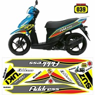 Motorcycle Sticker/striping stcker Variation address Sticker custom lis suzuki address sticer suzuki