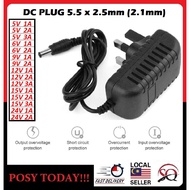 ♕LOCAL STOCK♕ AC to DC 5.5mm Adapter 5V1A 5V2A 5V3A 6V1A 6V2A 9V1A 9V2A 12V1A 12V2A 12V3A 15V1A 15V2