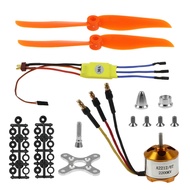 FLYPIG RC A2212 2200KV Brushless Motor 2212-6 30A ESC Electric Speed Controller Free Mount for RC Pl