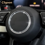 C5GOON Diamond Bling Car Steering Wheel Emblem Ring Cover Trim Sticker for Audi A1 A3 A4 A5 A6 A6L A
