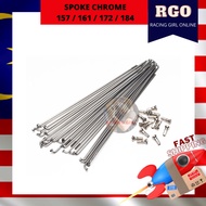 SPOKE CHROME EX5 / KRISS / RG / RC / LC / W125 / 157 / 161 / 172 / 184 RANTING CHROME LIDI