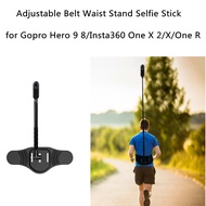 Insta360 X4/ One RS/R/One X2/X Sports Camera Bracket for Gopro 10/9/8 Adjustable Belt Stand Selfie Stick Waist Holder Accessories