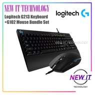 Logitech G213 Prodigy RGB Gaming Keyboard + Logitech G102 Prodigy Gaming Mouse Bundle Set