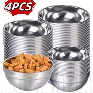 1-4PCS Stainless Steel Insulated Bowls Set, 550ml Double Walled Design , Anti-Burn Surface for Child