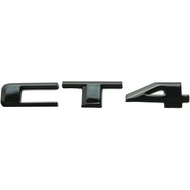 1x Metal CT4 Rear Trunk Decklid Letter Adhesive Badge Emblem Nameplate Decals Fit for CT4 Sport (Glo