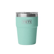 YETI RAMBLER 16 OZ STACKABLE CUP WITH MAGSLIDER LID SEA STONE