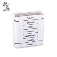 7-Day Medication Organizer Effortless Wellness Management Large Pills Box 7 Day 4 Times Day Stackabl