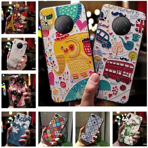 For Huawei Mate 50 Pro Case Cute Cartoon Relief Soft Silicone Cover for Huawei Mate 50 / 50E Phone C