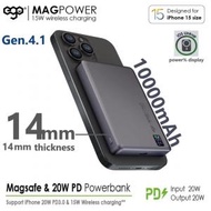 MAGPOWER Gen.4.1 10000mAh Magsafe 移動電源 | 磁吸充電行動電源 【太空灰】