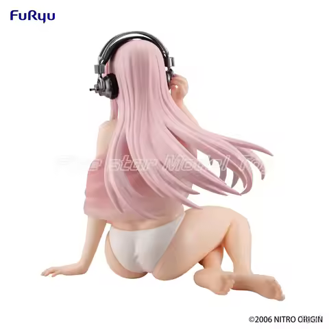 【In Stock】Original FURYU SUPER SONICO Noodle Stopper White Bikini Figures Animation Models Toys Gift