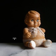 【老時光 OLD-TIME】早期落款1968年台灣製稀有胖娃軟膠玩具