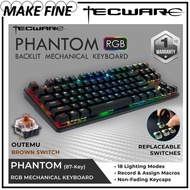 Tecware Phantom 87 RGB Mechanical Keyboard TKL Tenkeyless - 87 Key - RGB Backlight