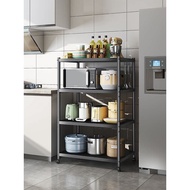 Microwave storage rack/// Movable Kitchen Rack Floor-standing Multi-layer Household Oven Microwave Oven Storage Multi-fu