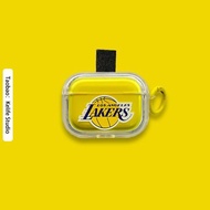 KOBE湖人隊詹姆斯NBA軟膠保護套透明對標黃色蘋果airpods pro耳機套4代藍牙保護套耳機1/2代3代無線5代殼