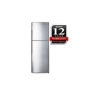 Sharp 360L J-Tech Inverter 2 Door Refrigerator SJ366MSS | AG CU Nano Deodoriser | 5 Star Engergy Rat