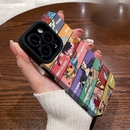 Leather Casing for iPhone 17 Air 16E 16 15 14 13 12 11 Pro X XR XS Max 6 6s 7 8 Plus One Piece Monke