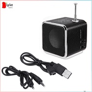 ⚡NEW⚡Portable Td-V26 Digital Fm Radio Speaker Mini Fm Radio Receiver With Lcd Stereo Speaker Support Micro Tf Card