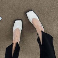 WYL New styles for summer 2022 Flat fashion low heel platform square toe shoes NX114