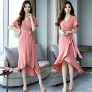 Baju Dress Pesta Kondangan Natal Style Korea Trandy 2021 Dress Nelly