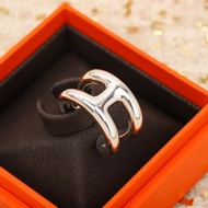 Hermes ring outlet 愛馬仕戒指 銀色 H 標誌