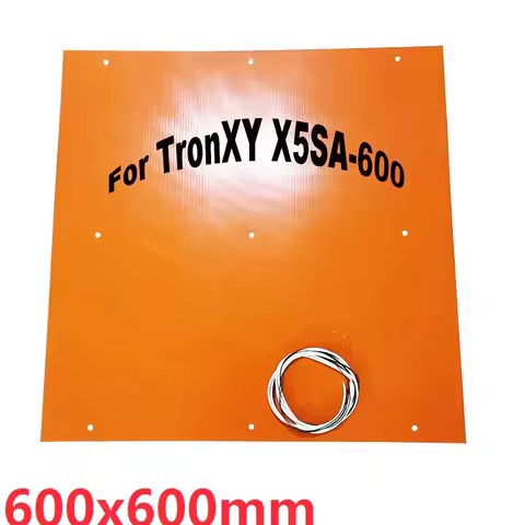 600x600mm Silicone heater for TronXY X5SA-600 3d printer heated pad 1500W with 100k thermistor adhes