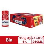 Thùng 24 + 4 lon bia Budweiser 250ml (phiên bản giới hạn)