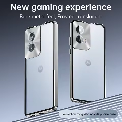 Case For Motorola MOTO Edge 50 60 Fusion Edge50 60 Pro Luxury Metal Frame Matte Back Cover For MOTO 