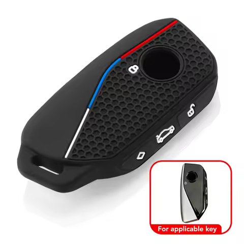Silicone Car Key Case Cover Protect Shell Fob For BMW I7 X7 G07 LCI IX I20 X1 U11 7 Series G70 G09 X