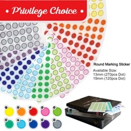 Round Marking Sticker / 19mm Label Sticker / 13mm Multipurpose Label Sticker / Sticker Bulat /Circle