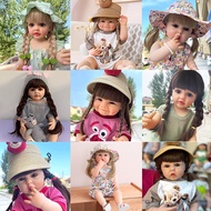 55cm simulation doll Soft vinyl simulation reborn doll with clothes set Children girls gift toys Acc