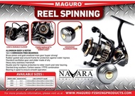 Reel Pancing Spinning Maguro 3000 4000 6000 Alluminium Body Power Hand