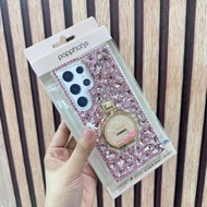 Jh ✨Case✨Popphone เคสเพชรคริสตัล-ขวดน้ำหอมตั้งได้ รุ่น Samsung S25Ultra S24Ultra สินค้าพร้อมส่ง