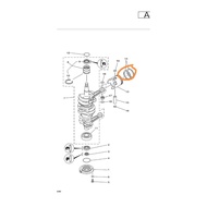 YAMAHA 60HP PISTON RING #ORIGINAL 6K5-11601-02