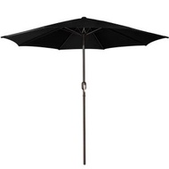 全城熱賣 - 戶外太陽傘Outdoor Patio Umbrella,Yard Umbrella, Push Button Tilt and Crank【Black】#E066001361