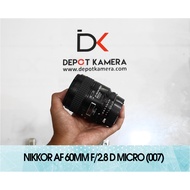 Second - Nikkor AF 60mm F2.8 D micro Lens Code 007