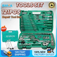 61/121PCS Tools Socket Wrench Set Heavy Duty Tools Set for Motorcycle Car Tool Box Set