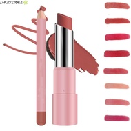LUCKYSTORE Lipstick Pen Set, 24hrs Smooth Non-stick Cup Velvet Matte Lip Liner,  Waterproof Long-Las