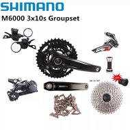 Shimano DEORE M6000 3x10s Groupset MT500 170mm Crankset Front Rear Derailleur Shifter Lever HG54 HG5