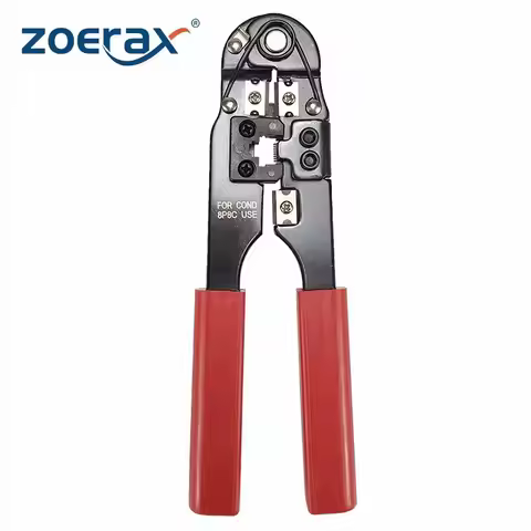 ZoeRaX Network Crimping Tool Modular Crimper Networking Wire Tool Kit Cut and Strip Networking Cable