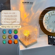 Đèn Ngủ Để Bàn SG DECOR Hiệu ứng 3D ngọn Lửa Sóng Gợn Nước  Decor Phòng Ngủ Trang Trí Studio