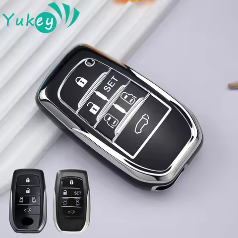 TPU Car Key Case Cover for Toyota Vellfire Alphard 30 Series 2 Voxy Noah Esquire Harrier Previa 5 6 