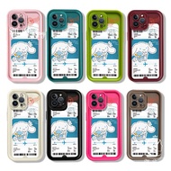 For Honor X9A 5G / X9B 5G / Honor X7C Casing Cartoon Cute Plane Ticket Cinnamoroll Pattern Soft Sili