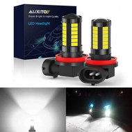 AUXITO 2Pcs 1000Lm Fog Lamp H11 H8 H16 Led Bulb 9006 9005 Led Car Fog Lights 5630Smd 6000K White Fog