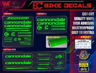 CANNONDALE BIKE FRAME DECALS