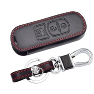 Smart Key Leather Cover Mazda 3 button