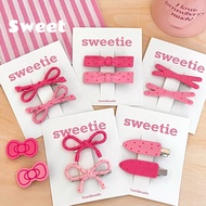 POLKADOT RIBBON HAIR CLIP/ RIBBON HAIRPIN HAIR CLIP HAIR DECORATIONS - STRAWBERRYPretty