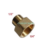 Connector 1/8x1/4 Brass adapter/ 1/8x1/4 Brass Brass connection/ 1/8x1/4
